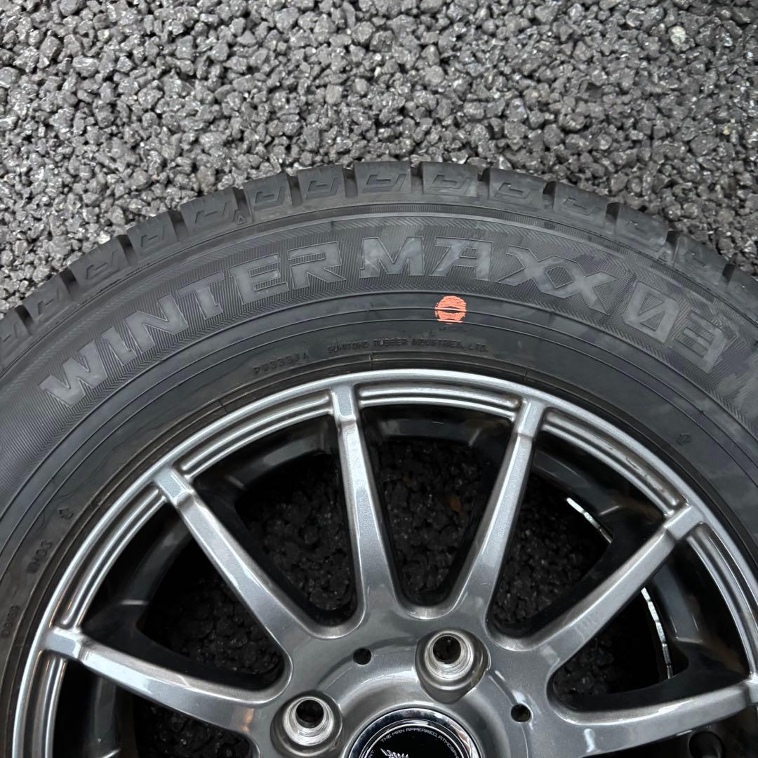 ダンロップ　WM03 145/80R13 スタッドレスタイヤホイール4本セット