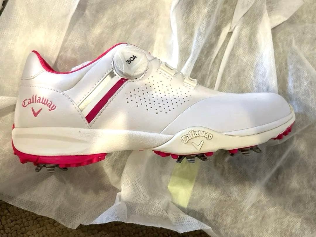 Callaway ゴルフシューズ AEROSPORTBOA WMホワイト/ピンク