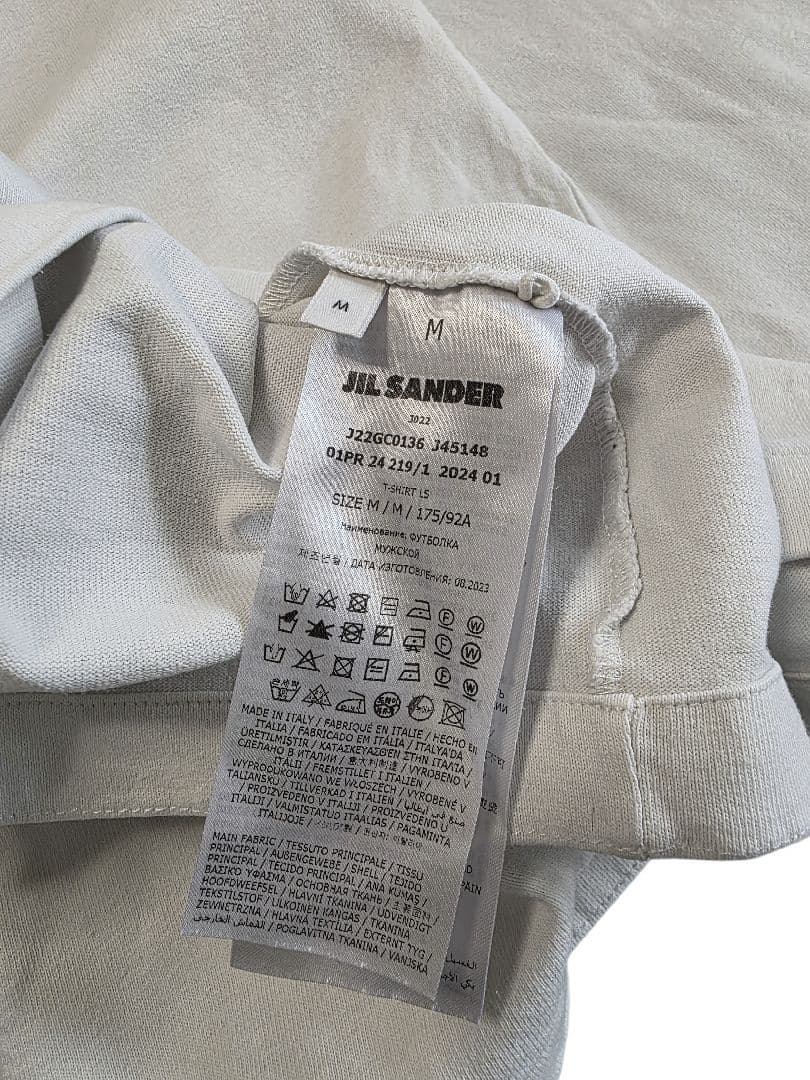 【正規品】JIL SANDER(ジルサンダー) ロンT　カットソー　Tシャツ