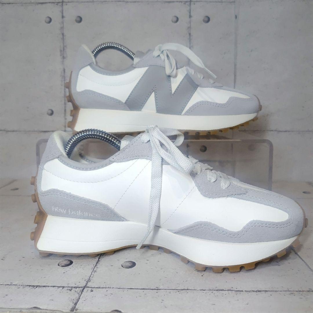 【試着のみ】ニューバランス レディース WS327NKC ホワイト×グレー