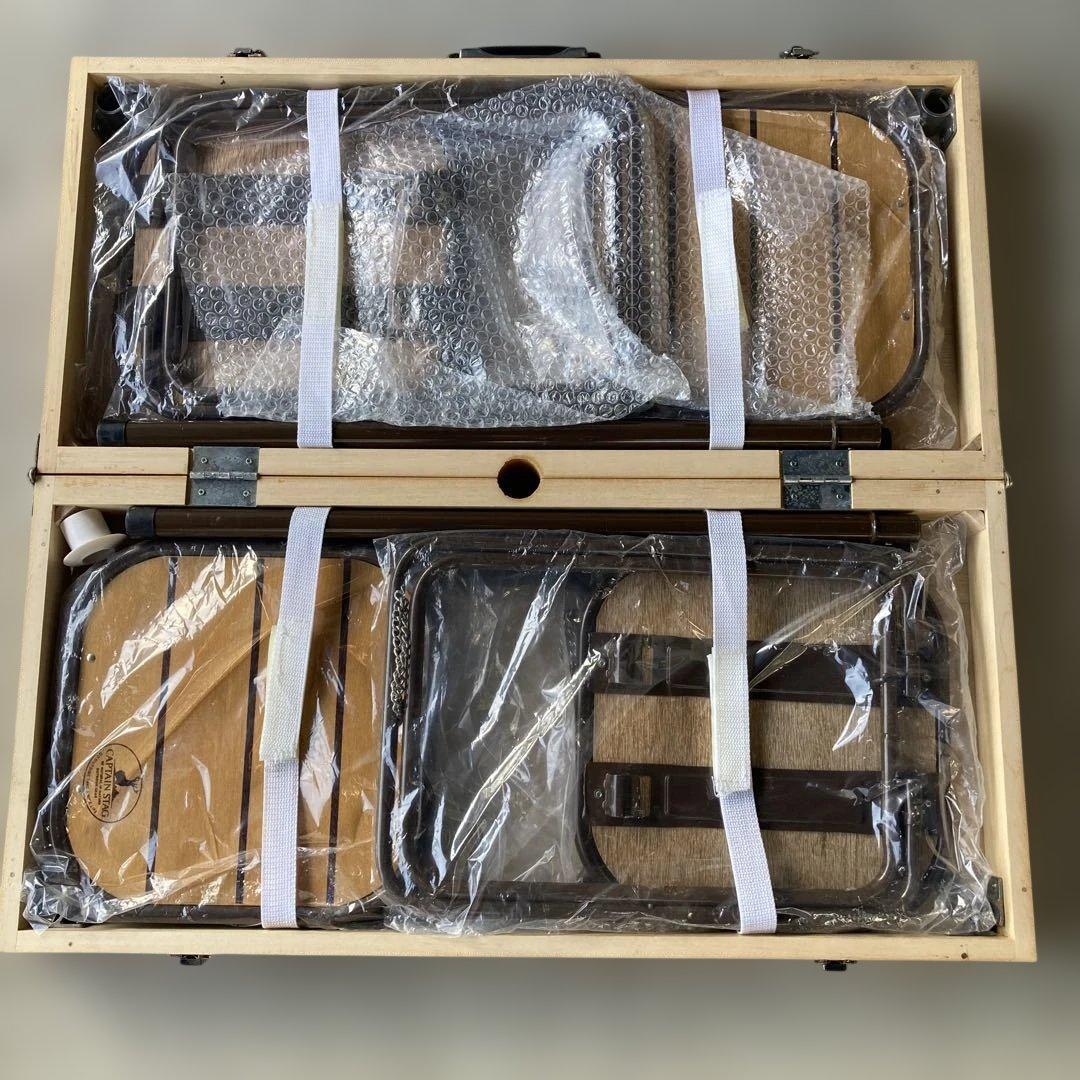 CAPTAIN STAG テーブルチェアセット　フィールドウイン ウッドテーブル