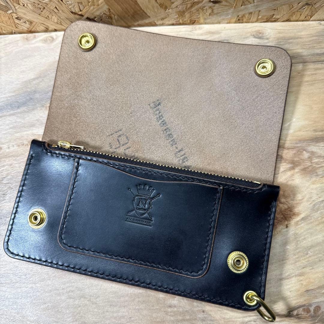 ホーウィン社 クロムエクセル 180 トラッカーウォレット タロンジッパー 茶芯