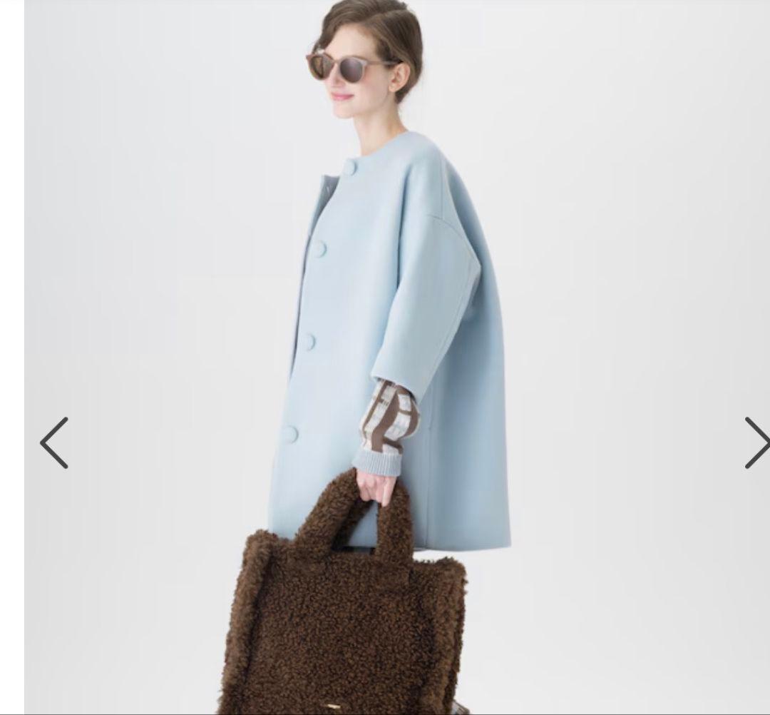 こちらは即日発送　ツルバイマリコオイカワ　ライトブルー 　水色　 ロングコート