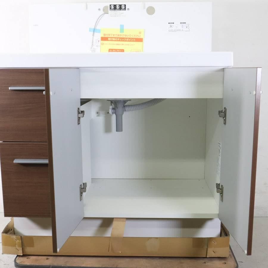 展示品 LIXIL EV 洗面台 化粧台 EBH-905SY/LM2HC 扉2枚