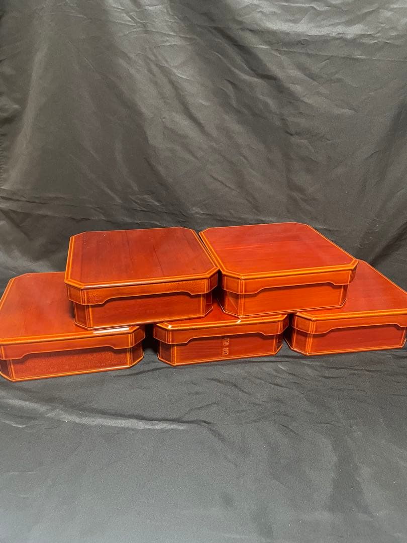 飛騨春慶　東大寺　弁当箱　五客