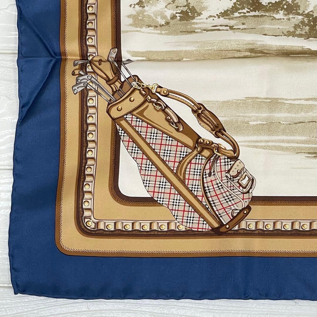 Burberry バーバリー　スカーフ　ゴルフ ノバチェック　シルク　イタリア製