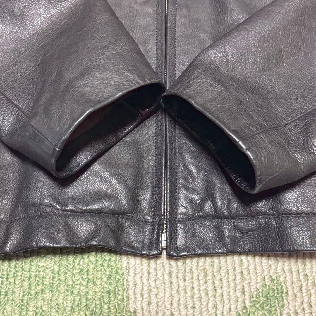 90s BANANA REPUBLIC 牛革 レザージャケット ブラック