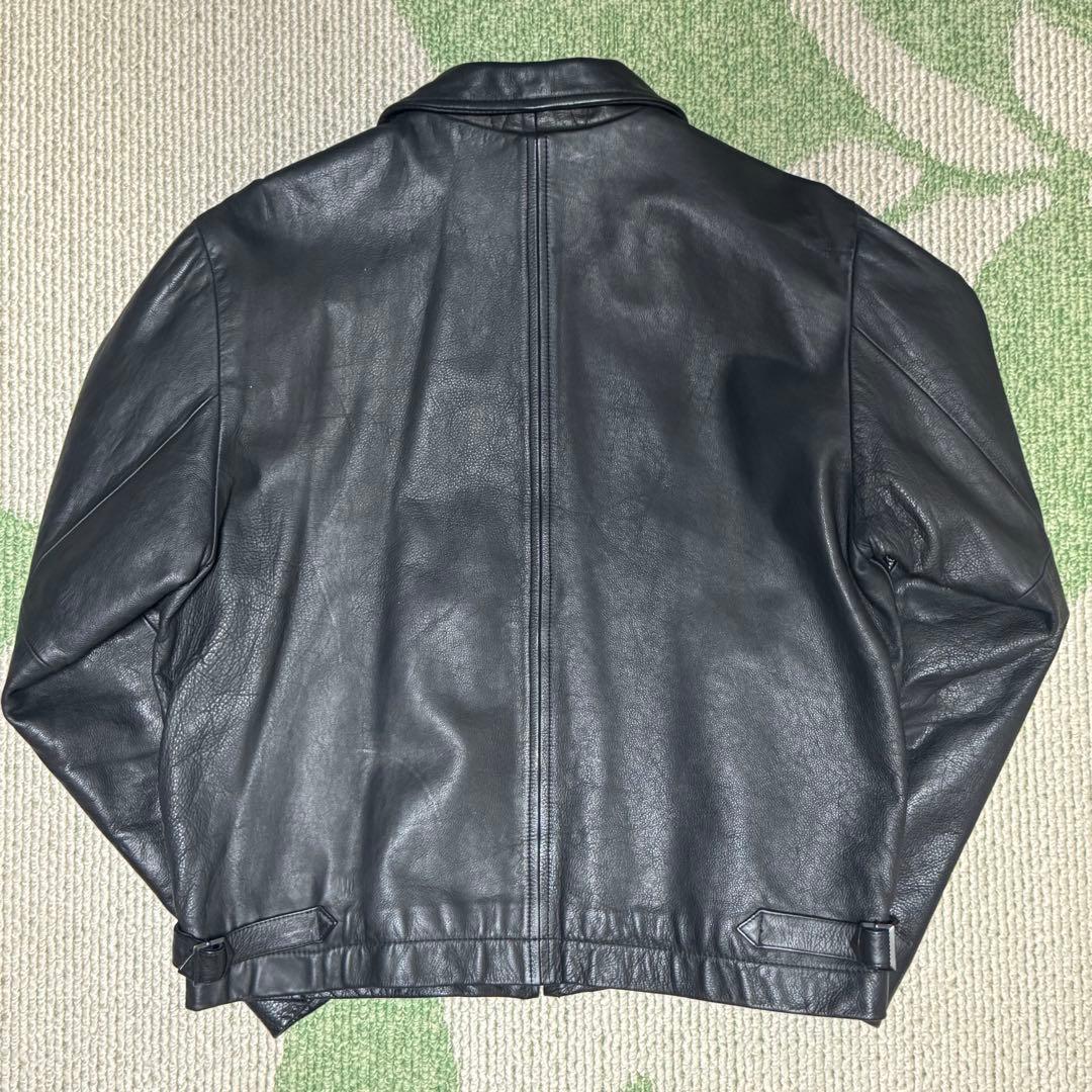 90s BANANA REPUBLIC 牛革 レザージャケット ブラック