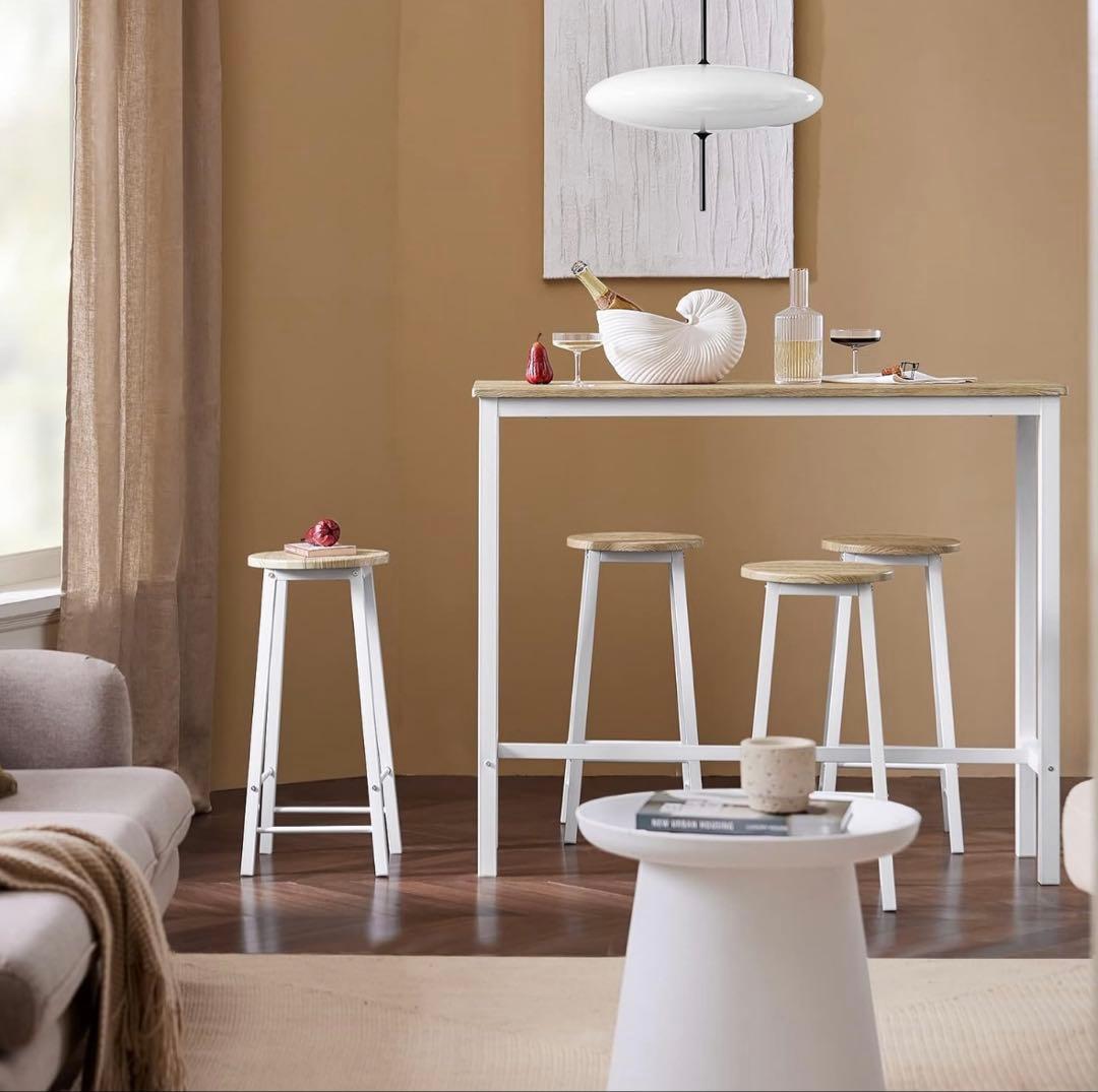 【美品】カウンターテーブル4人掛けセット