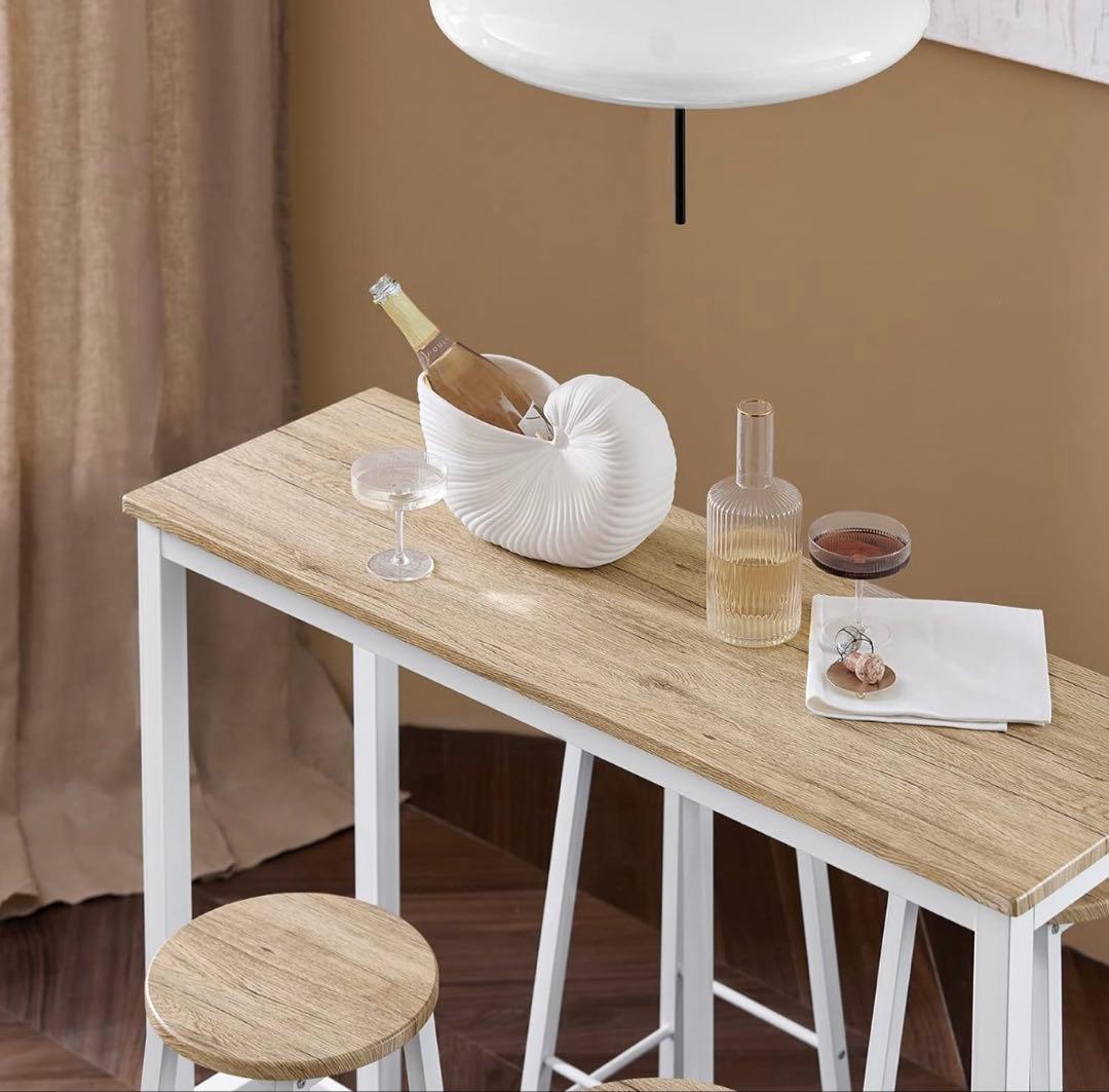 【美品】カウンターテーブル4人掛けセット