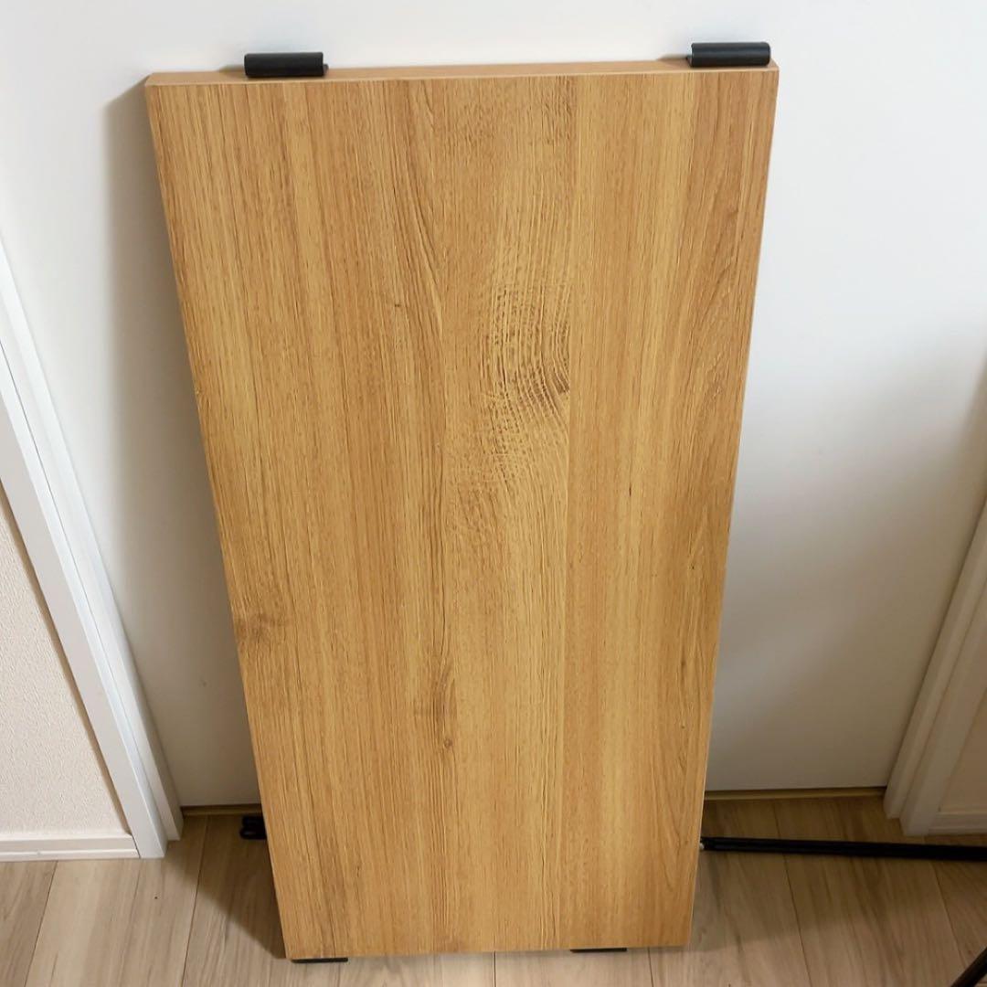 山善　オープンシェルフ　ラック　5段　オーク