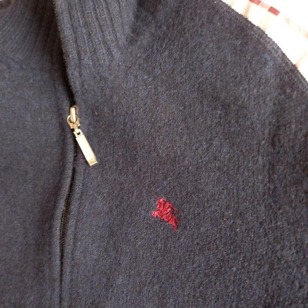 土日限定セール☆バーバリーブラックレーベル★カシミア混 ニットノバチェック【L】