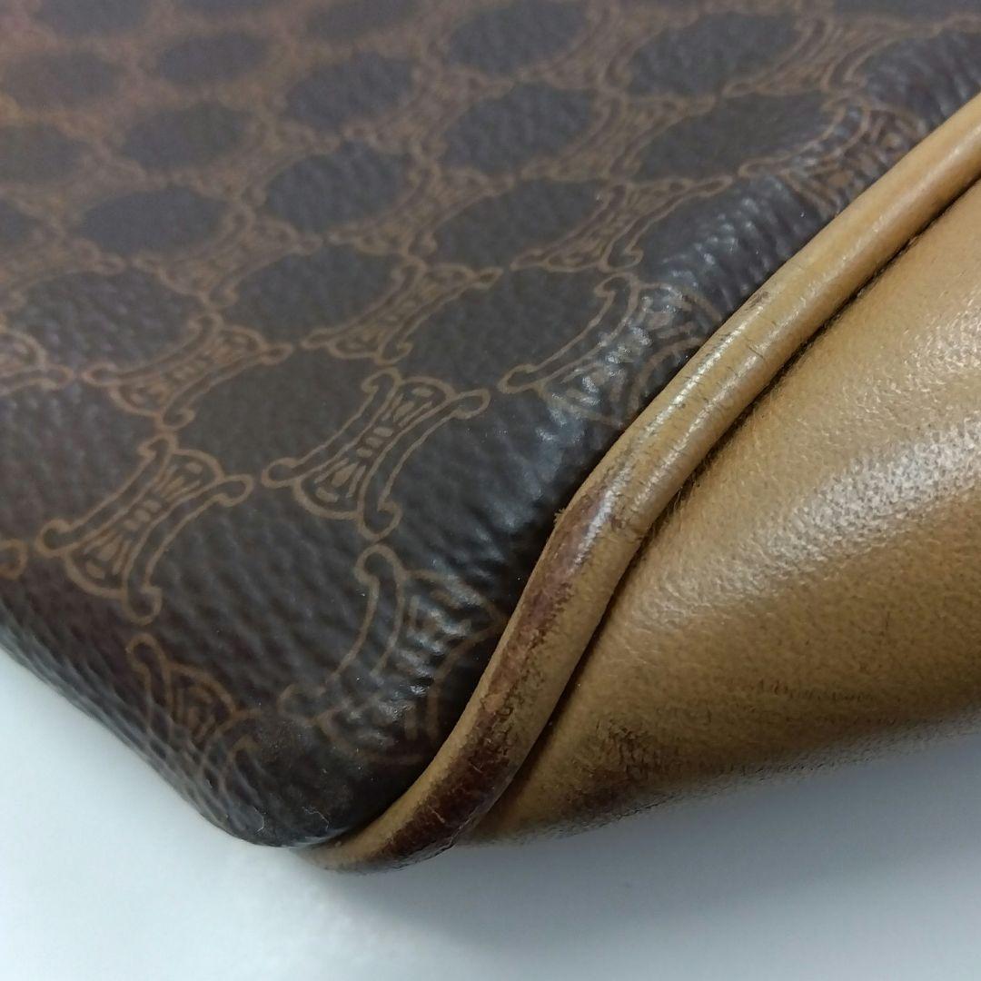 JP53 セリーヌ マカダム ボストンバッグ カデナ&クロシェット付き キー2本