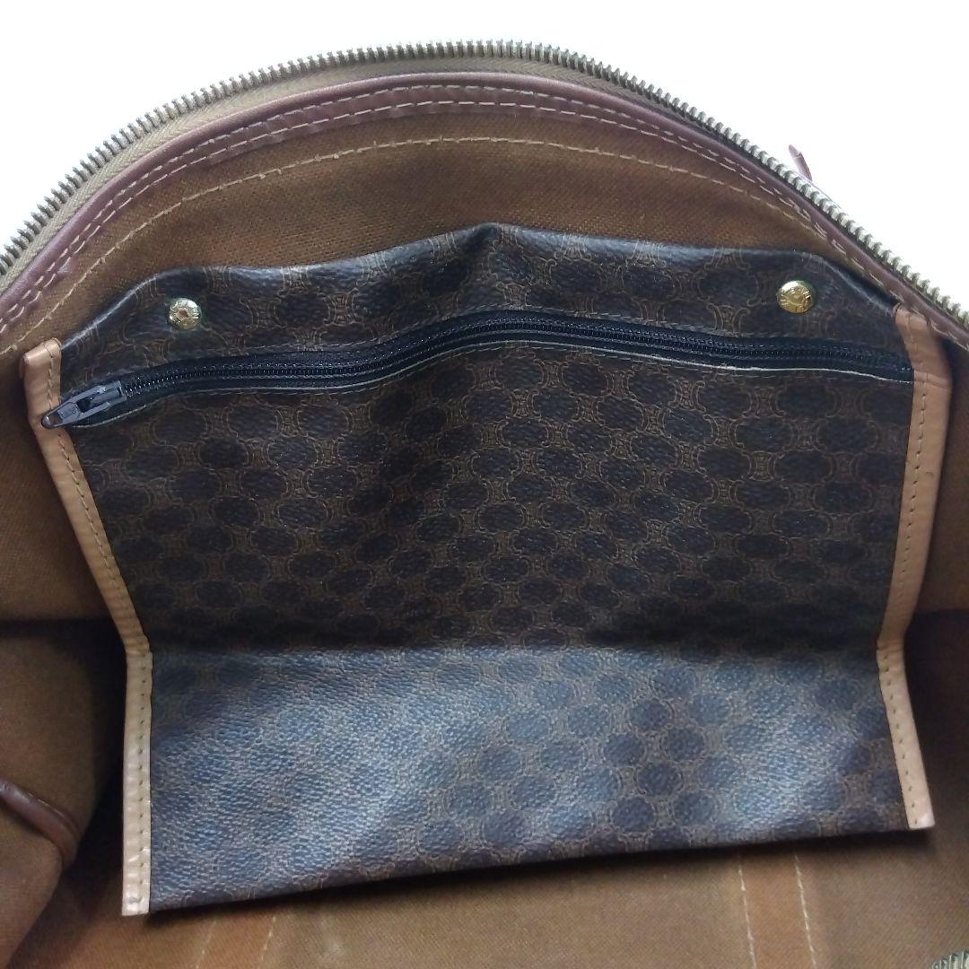 JP53 セリーヌ マカダム ボストンバッグ カデナ&クロシェット付き キー2本