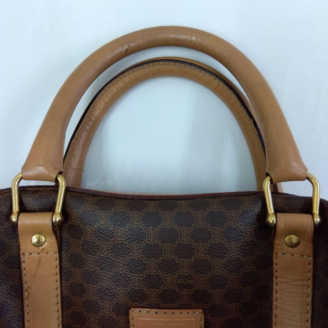 JP53 セリーヌ マカダム ボストンバッグ カデナ&クロシェット付き キー2本