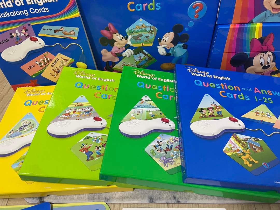 DWE ディズニー英語システム　トークアロング　Q&Aカードセット　607