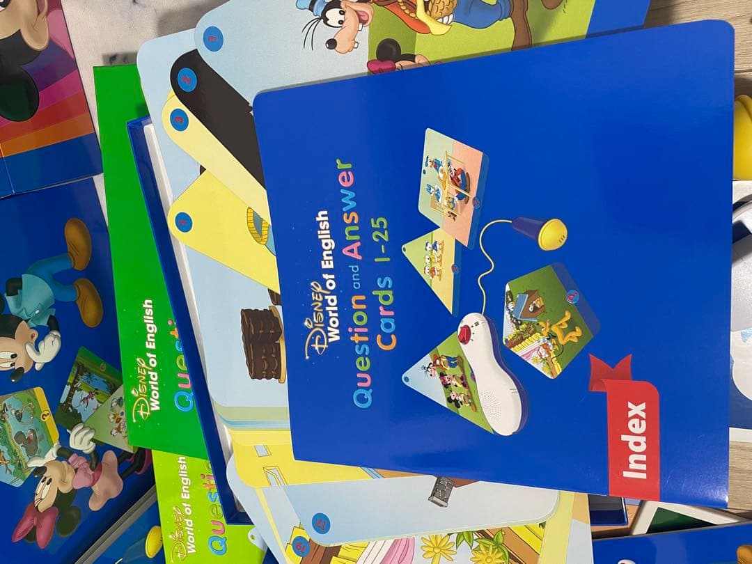 DWE ディズニー英語システム　トークアロング　Q&Aカードセット　607