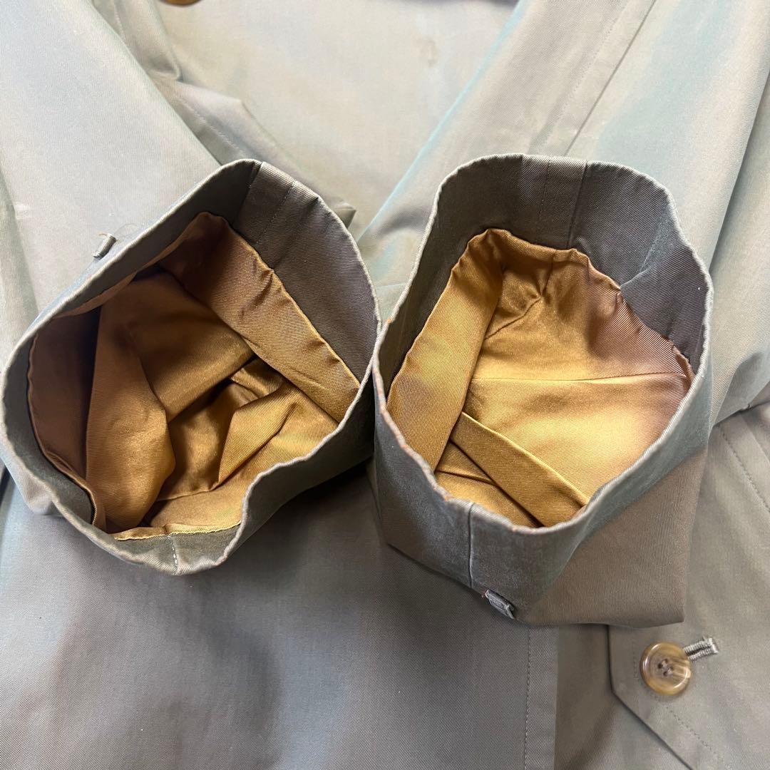 バーバリー　トレンチコート　ベルト　ノバチェック カーキ　L相当