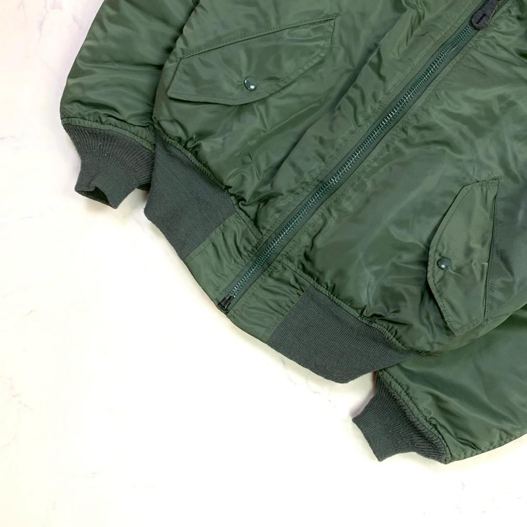 80s旧タグ USA製 ALPHA MA-1 フライトジャケット M　D831