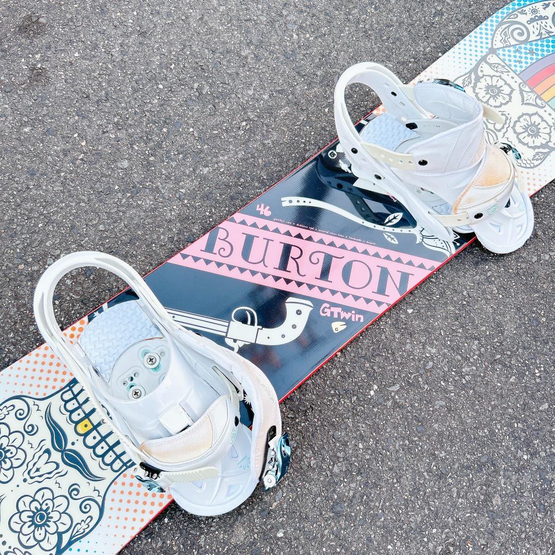 美品 スノーボード BURTON Gtwin 146 セット スノボー 女性