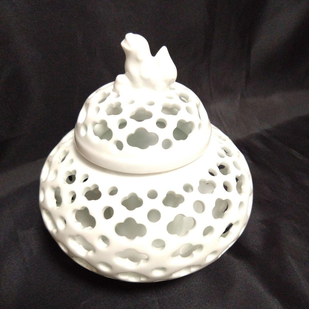 新品 鍋島焼 虎山窯 香炉　インテリア置物　お祝い