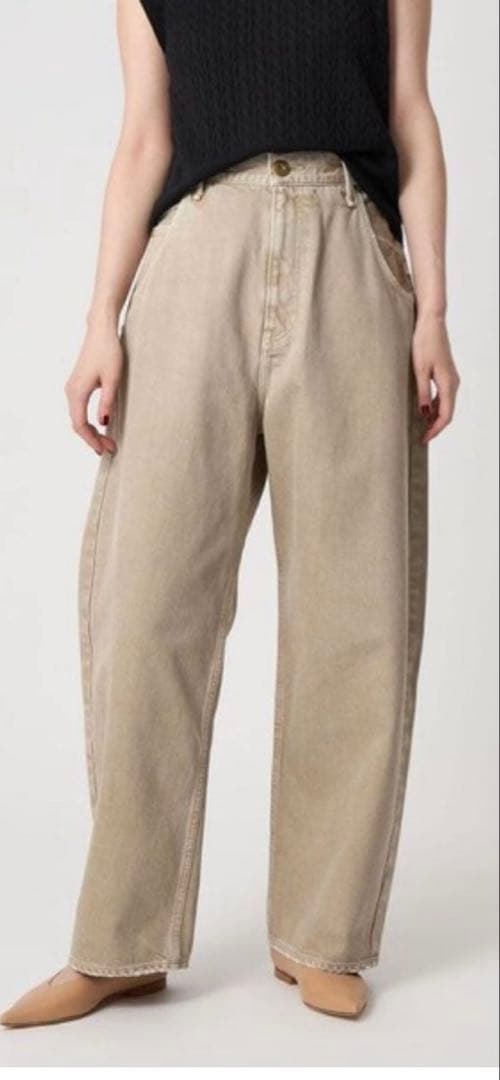 upper hights for conte ベージュデニムパンツ　24 美品