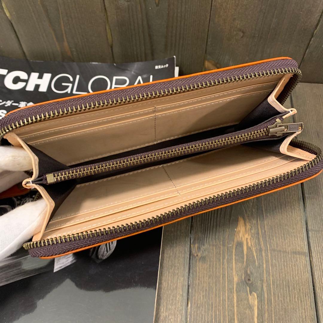 S22■コードバン × イタリアンレザー 長財布■馬 本革 ヌメ革 財布■茶