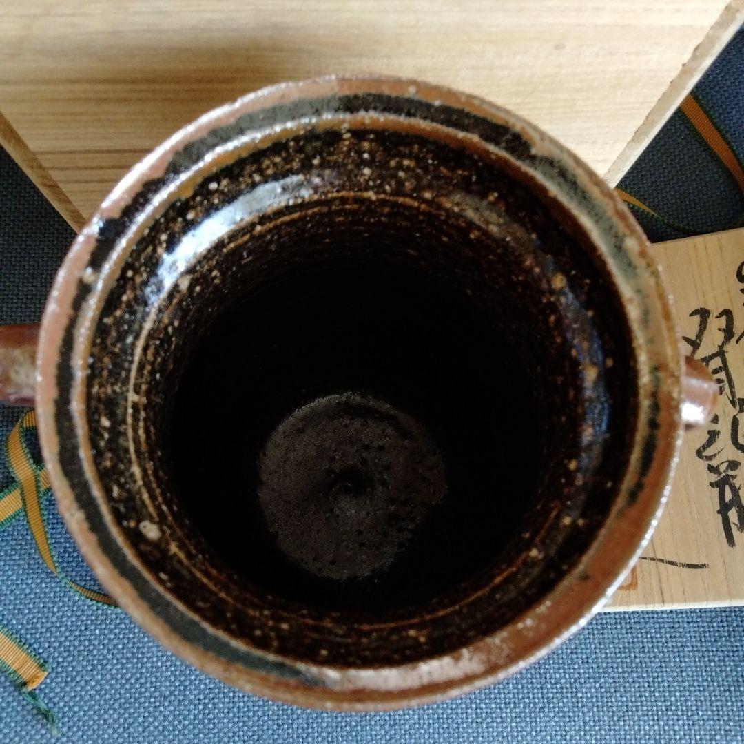 中国骨董【双耳大花瓶】陶芸家松原保廣造を代表する作品不二窯在銘変形大花器共桐箱付