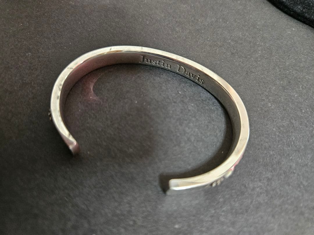 ジャスティンデイビス バングル シルバー925 本物