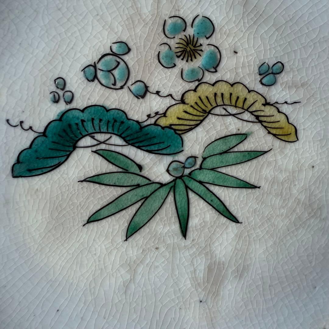 T様へ感謝お嫁入り‼️九谷焼KUTANI あじさい❌鶴❌松　蓋もの食籠作り置き