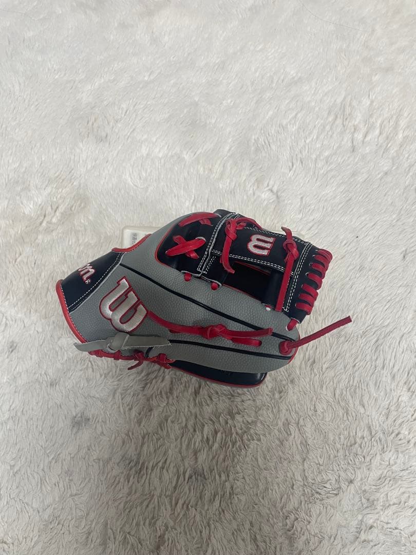 Wilson 軟式グローブ グレー/レッド