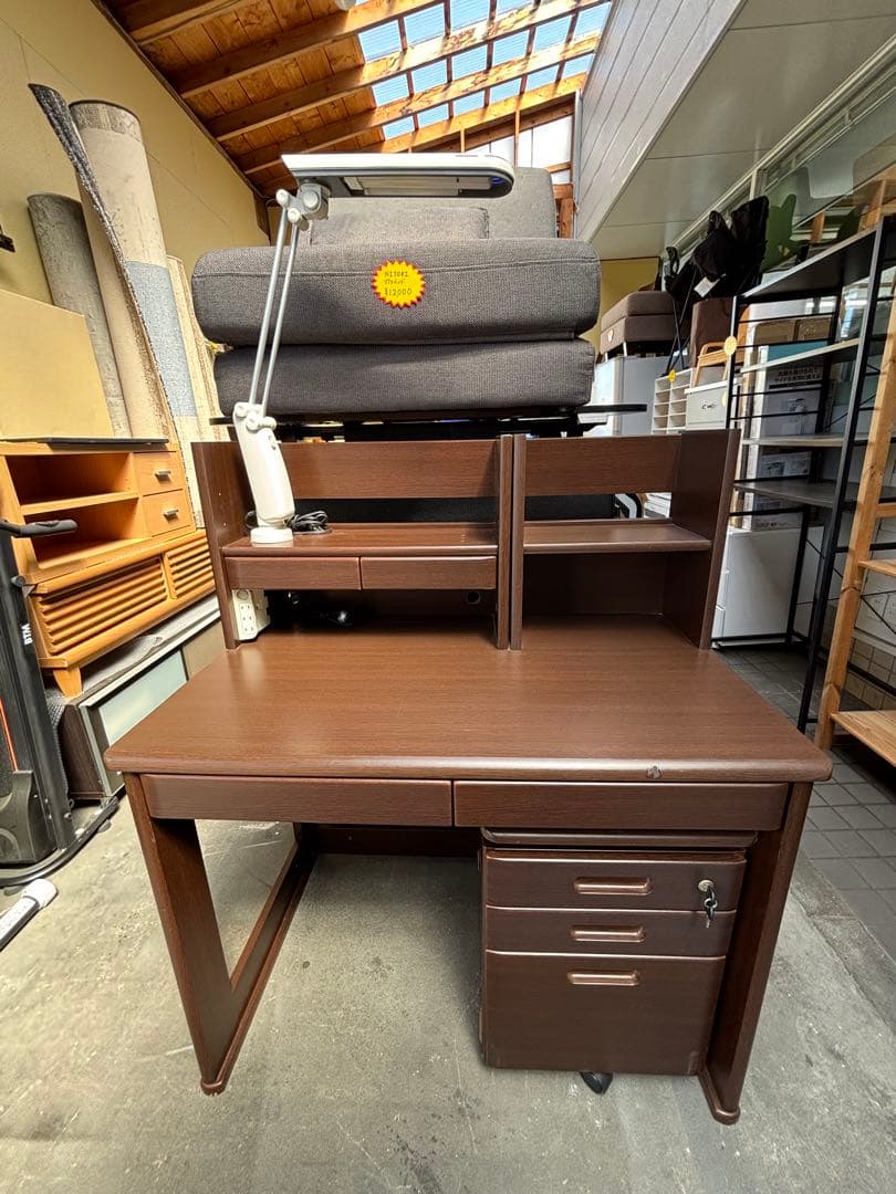 ニトリ NITORI デスクセット YNF-11L ダークブラウン