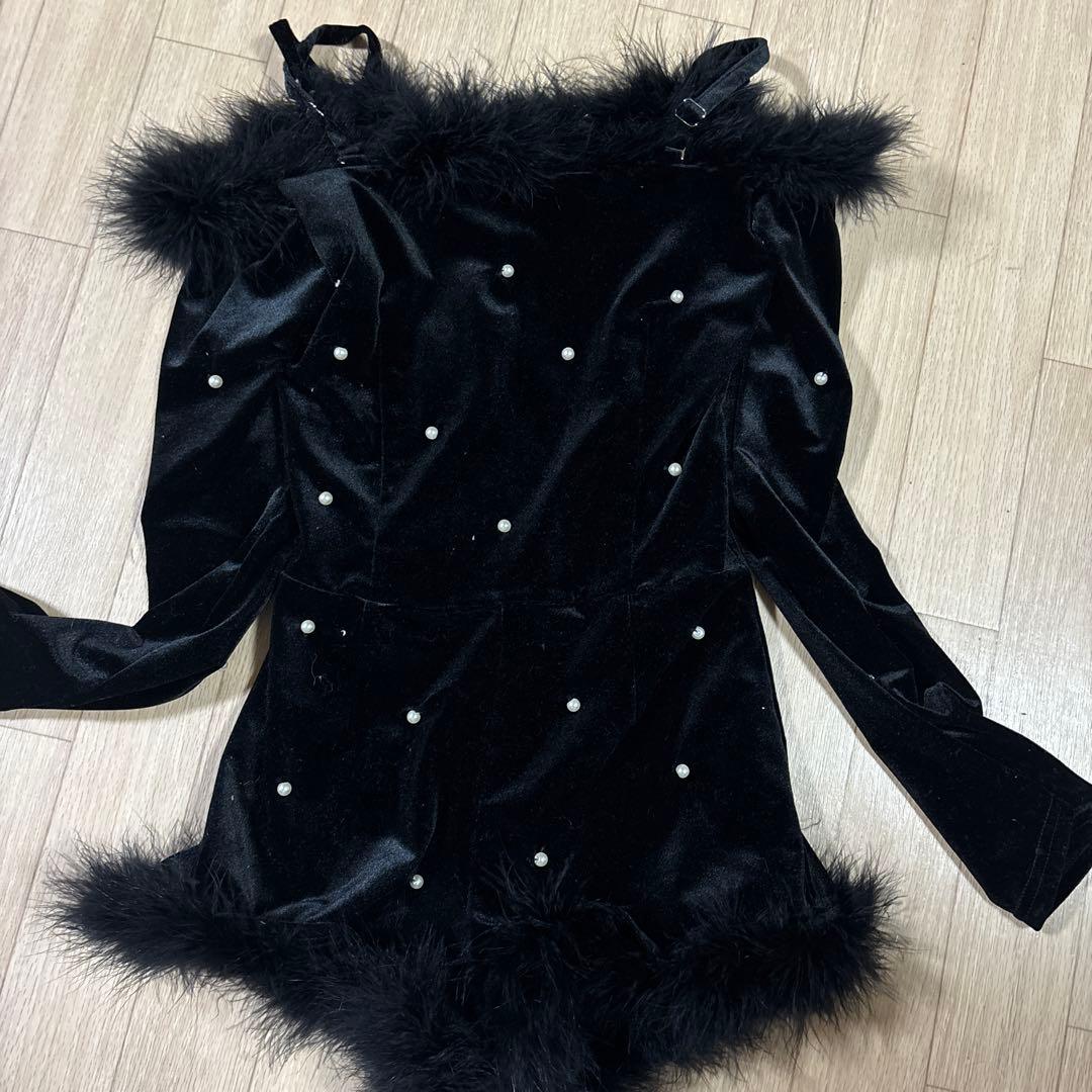 ベリアミミ BELEARMIMI デザインパールベロアコンビネゾン