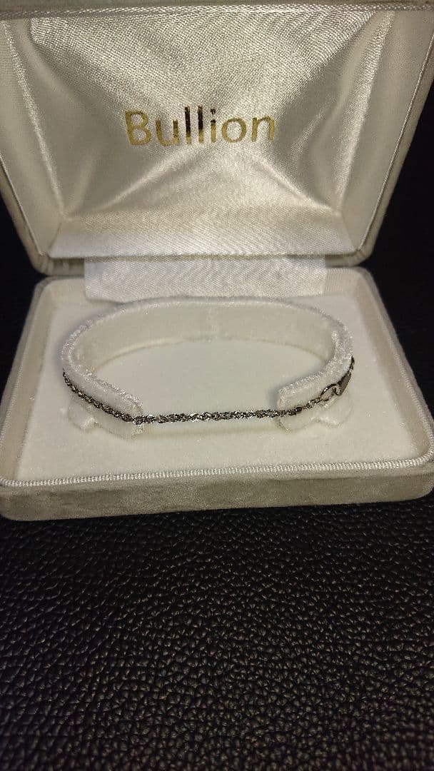 【新品同様】プラチナ パイプロープブレスレット幅2.0mm長さ18cm
