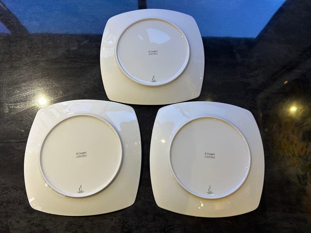 ジャンルイコケ　スクエアプラチナプレート　3枚