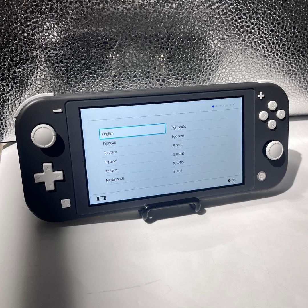 【動作良好】Switch Lite グレースイッチライト 本体 USBケーブル