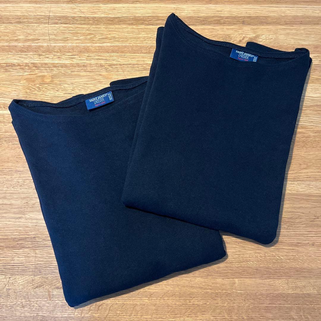 セントジェームズ ウエッソン 黒 ブラック T6 L 2枚セット