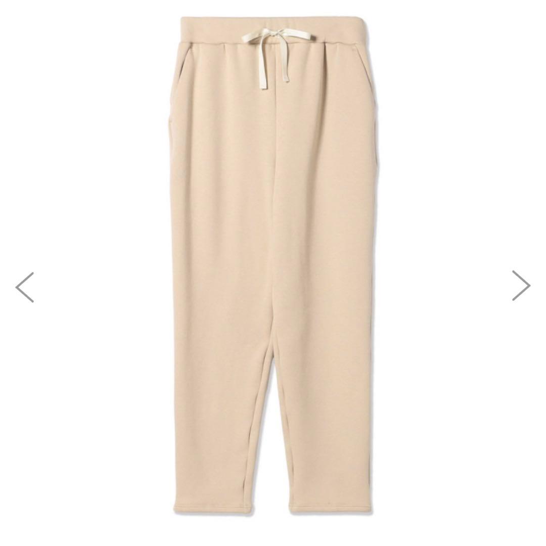 Chacott チャコット 裏起毛テーパードパンツ ベージュ M