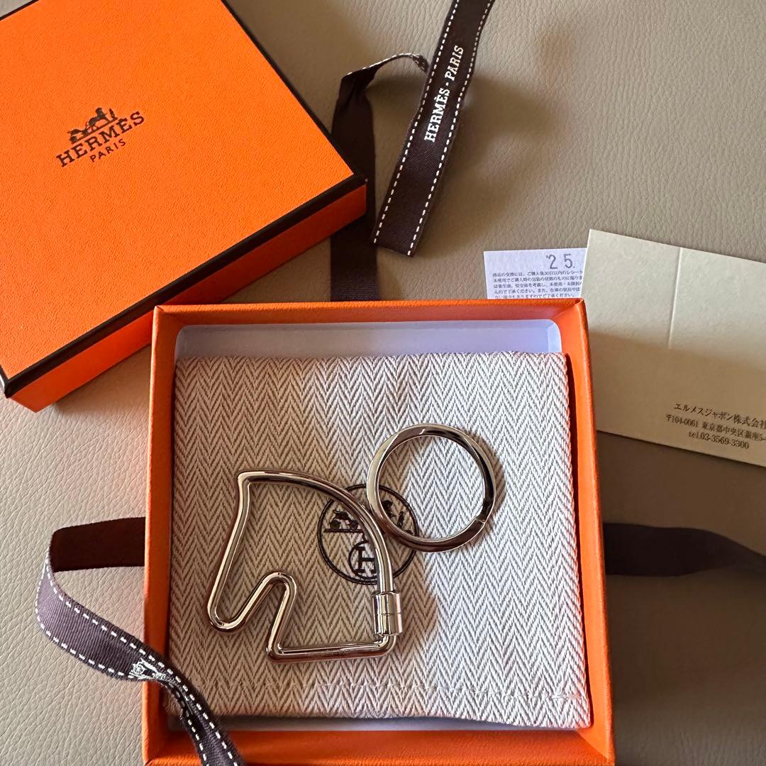 【新品】HERMES エルメス キーリング シュバル 馬 ホース キーホルダー
