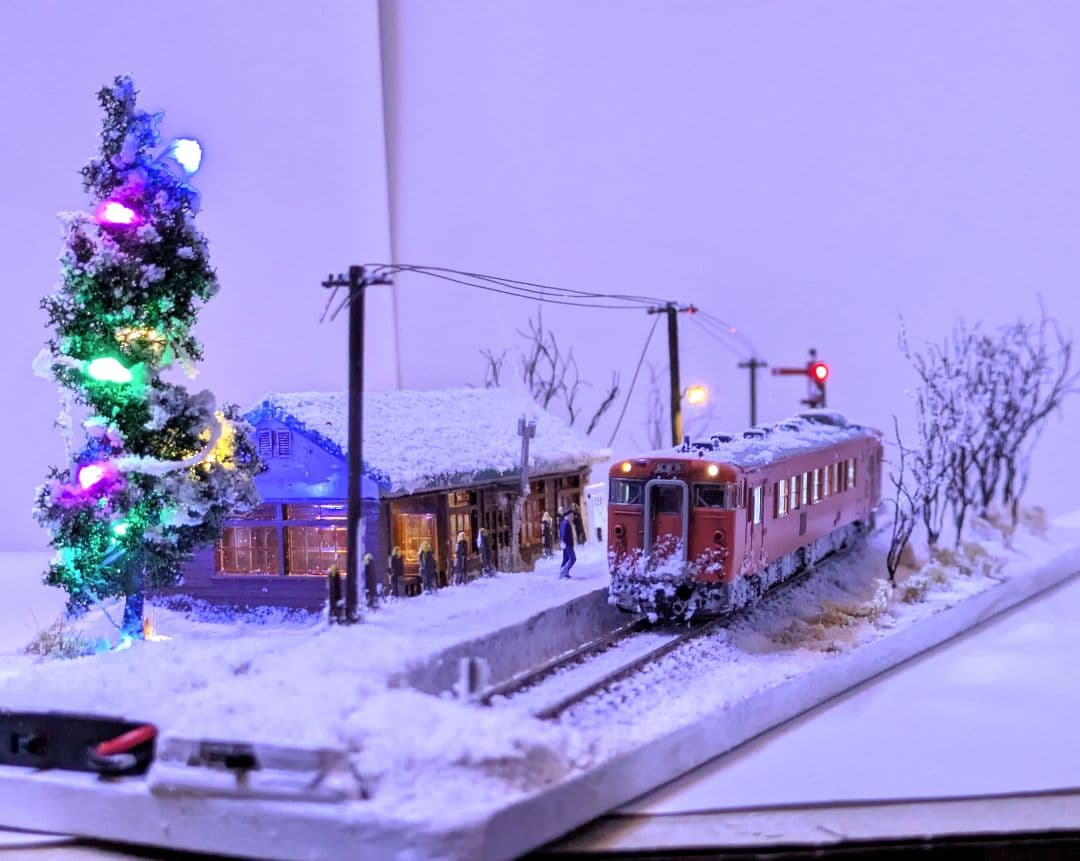 辛*盛様 Ｎゲージ・ジオラマ【鉄道員(ぼっほや)の情景】　※車両付き