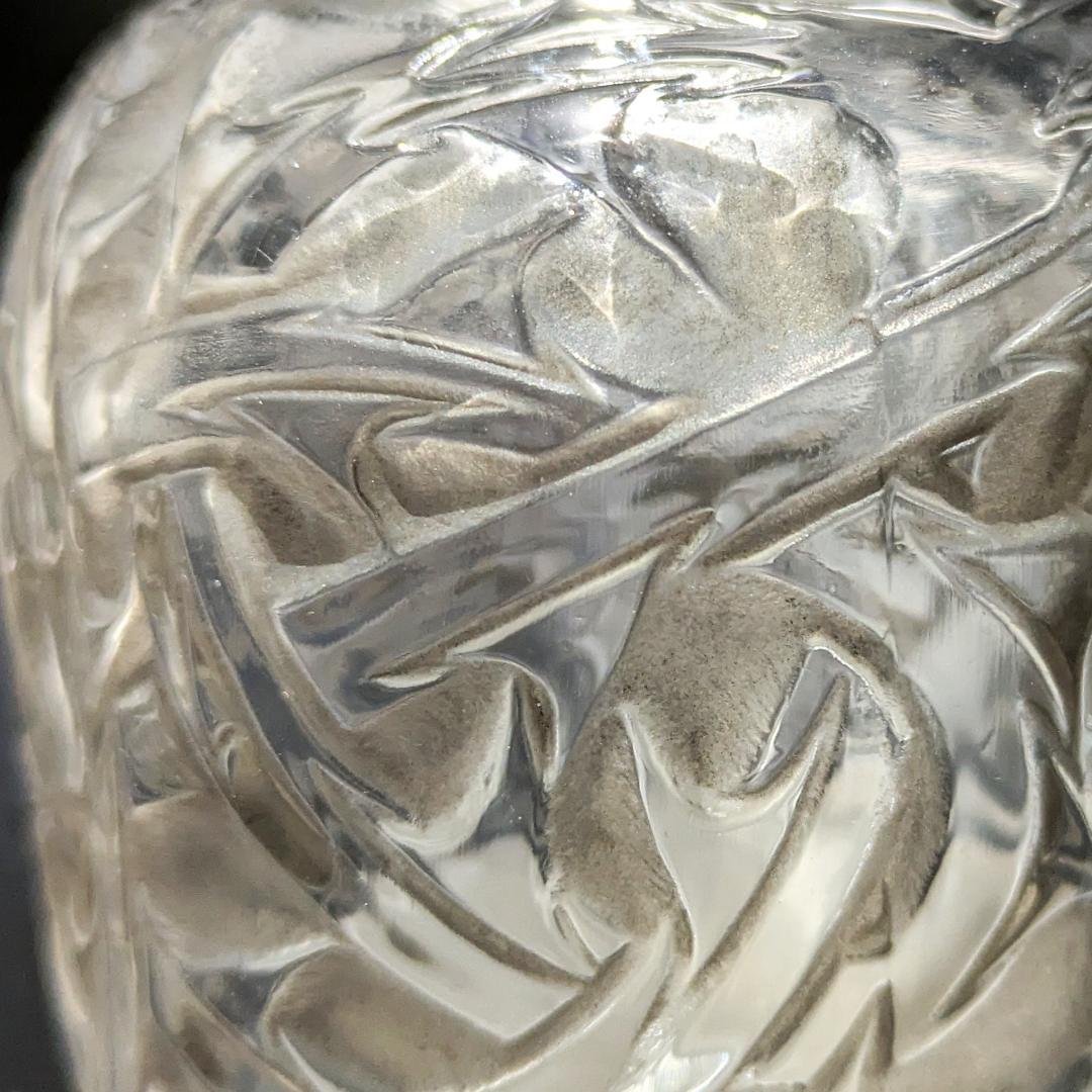 名品★ルネ・ラリック 香水瓶 エピヌ 茨 1920年 ダブルサイン グレーパチネ