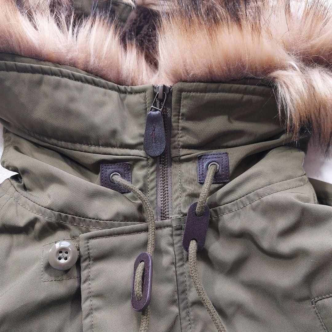 美品 マウジー MOUSSY N-2B ミリタリージャケット F カーキ