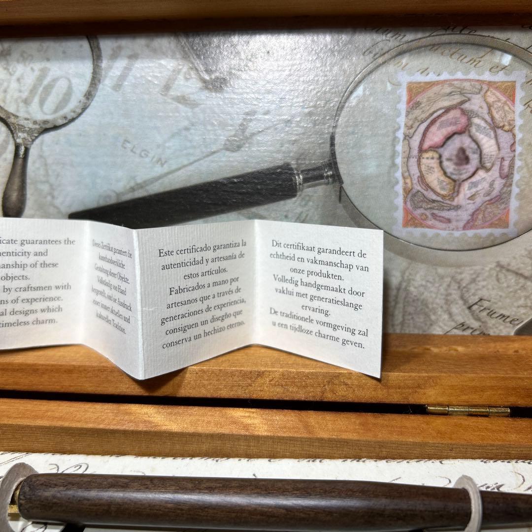 未使用　カリグラフィーセット　イタリア製　Signum シグニュム　木箱