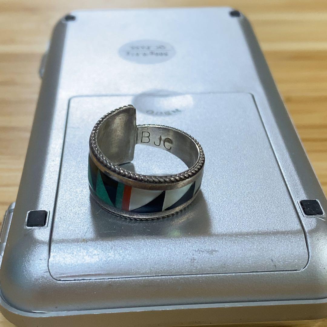 ク*ラ様 インディアンジュエリー ズニ族 Bernard Cachini シルバ