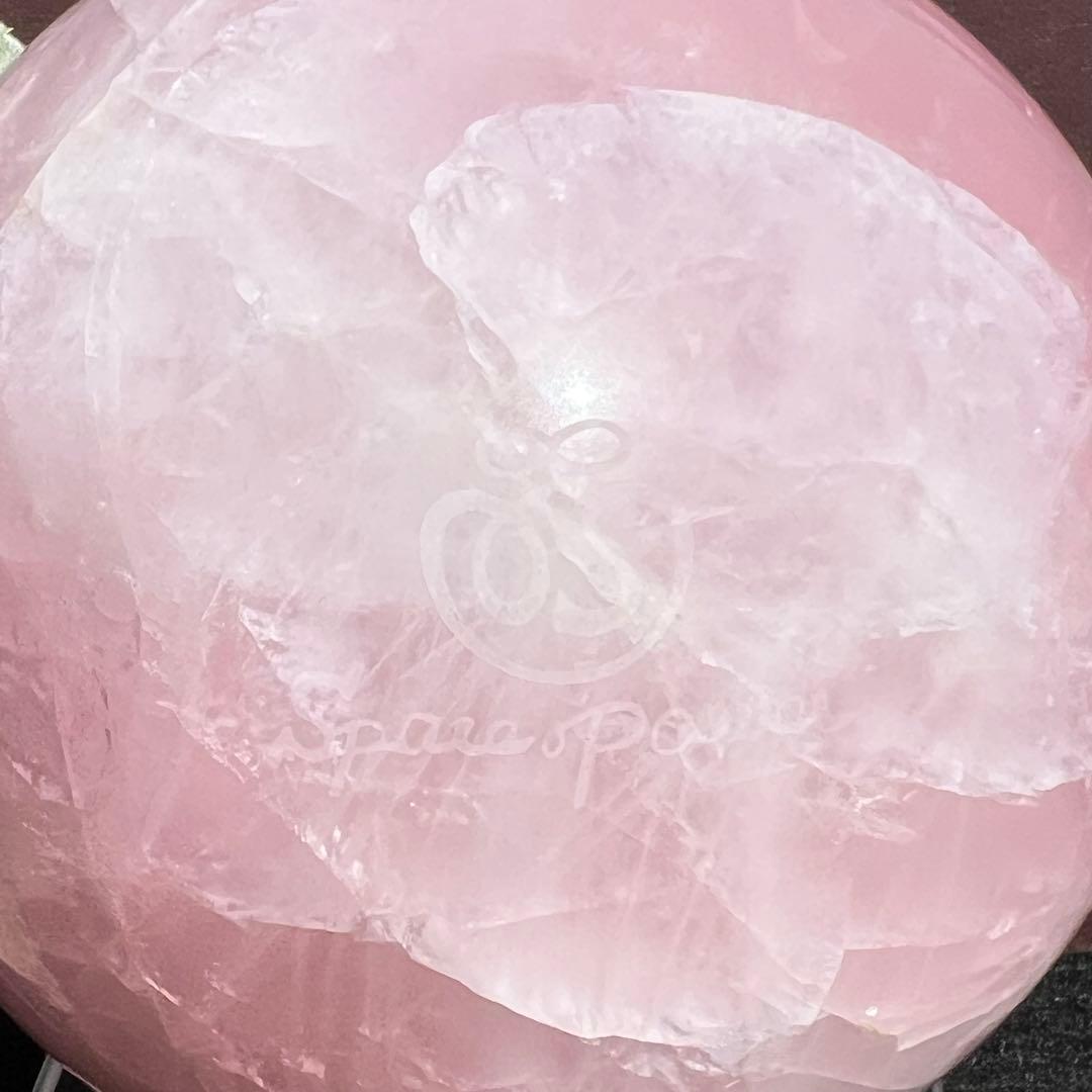 スターローズクォーツ 丸玉 スフィア 紅水晶 天然石 パワーストーン 置物