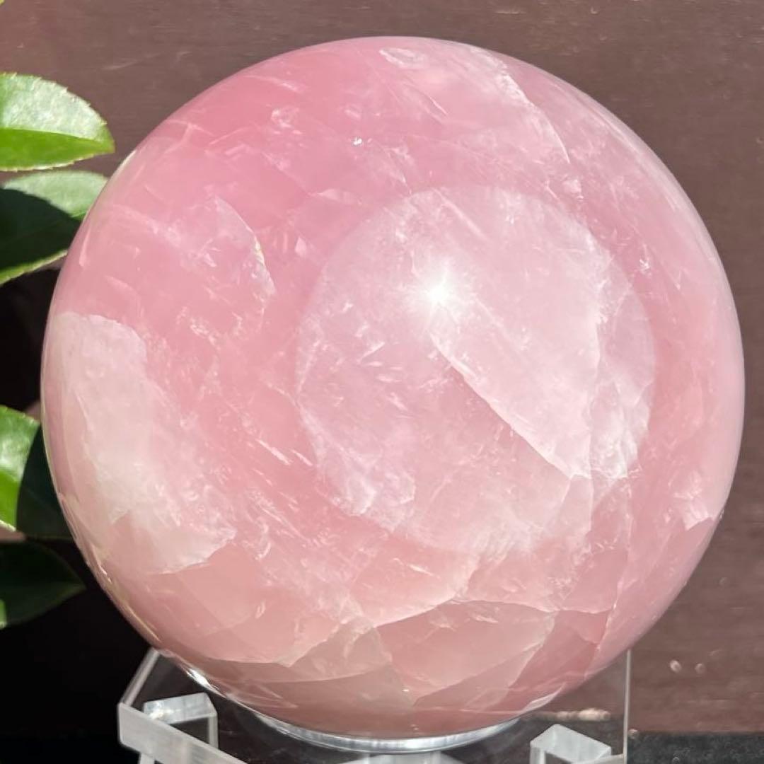 スターローズクォーツ 丸玉 スフィア 紅水晶 天然石 パワーストーン 置物