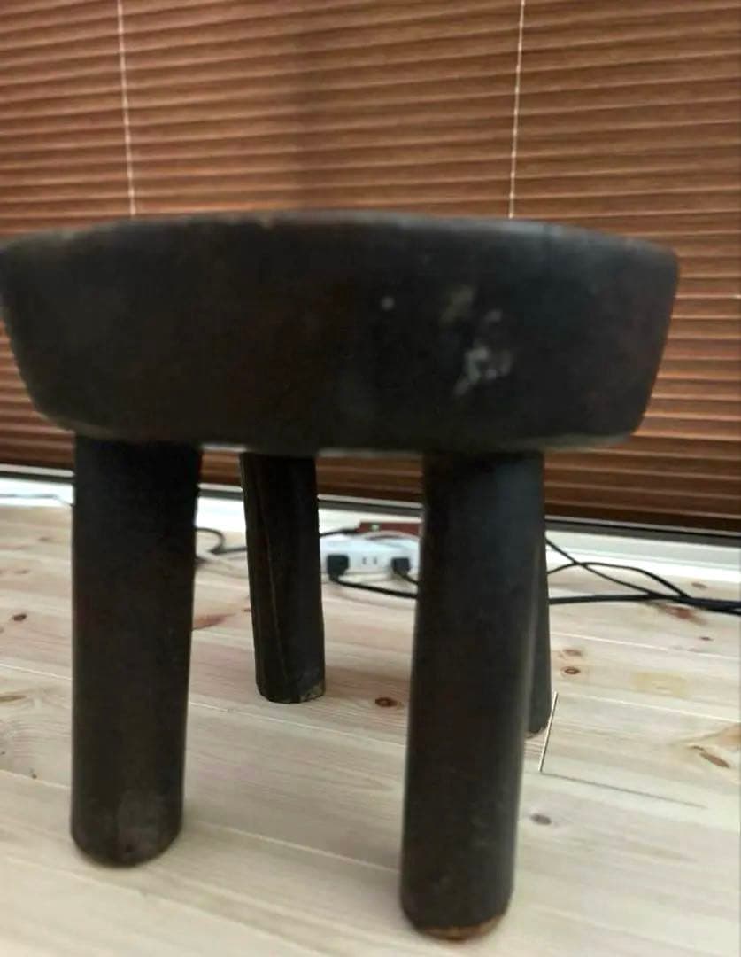 セヌフォ族　スツール　ビンテージ ブラウン