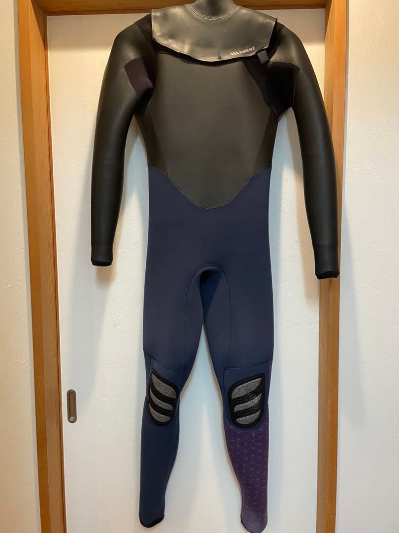 west フルスーツ 黒・紫