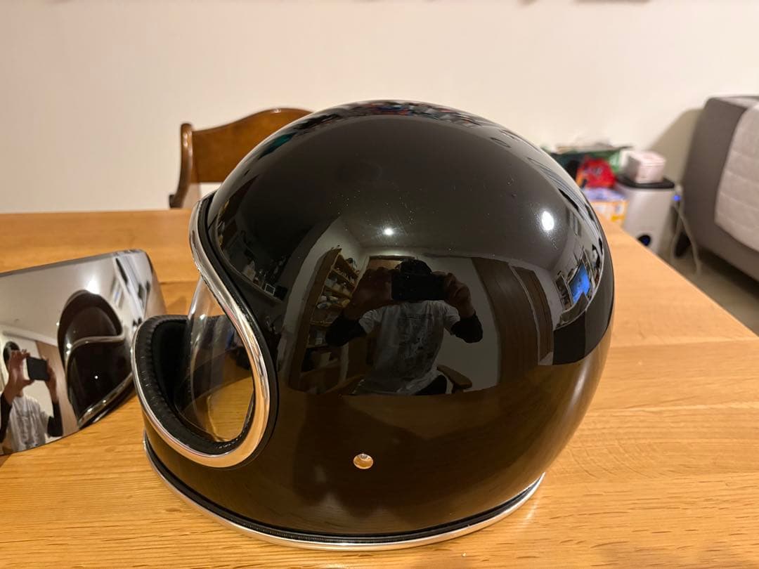 スペースヘルメット風 新品シールド付(新旧計3枚)