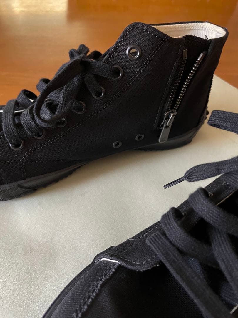 グラウンドワイ ヨウジヤマモトキャンバス　スニーカー　ブラック23.5